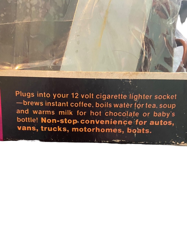 Vintage Royce Union Auto Coffee Maker RARE Lighter Plug-in Untested EUC