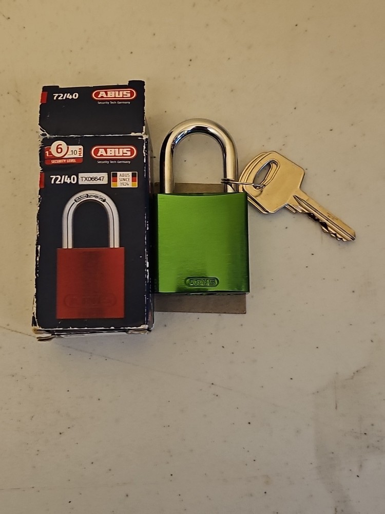 Abus 72/40 Aluminum Lock Out Pad Green