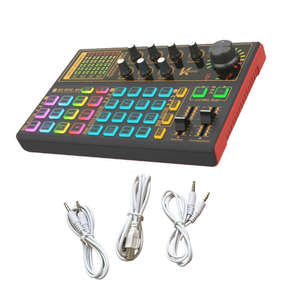 For Live Steaming For Podcasts K300 Sound Card Multi-platform Compatibility