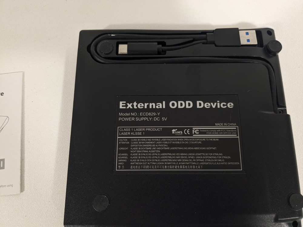 External CD DVD Drive USB 3.0 Type-C CD/DVD Reader Drive External ODD