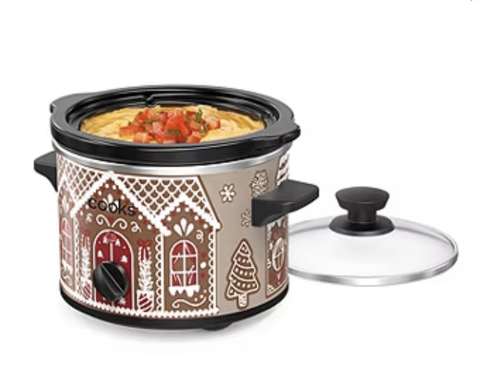 Cooks 1.5-Quart Gingerbread Slow Cooker NIB