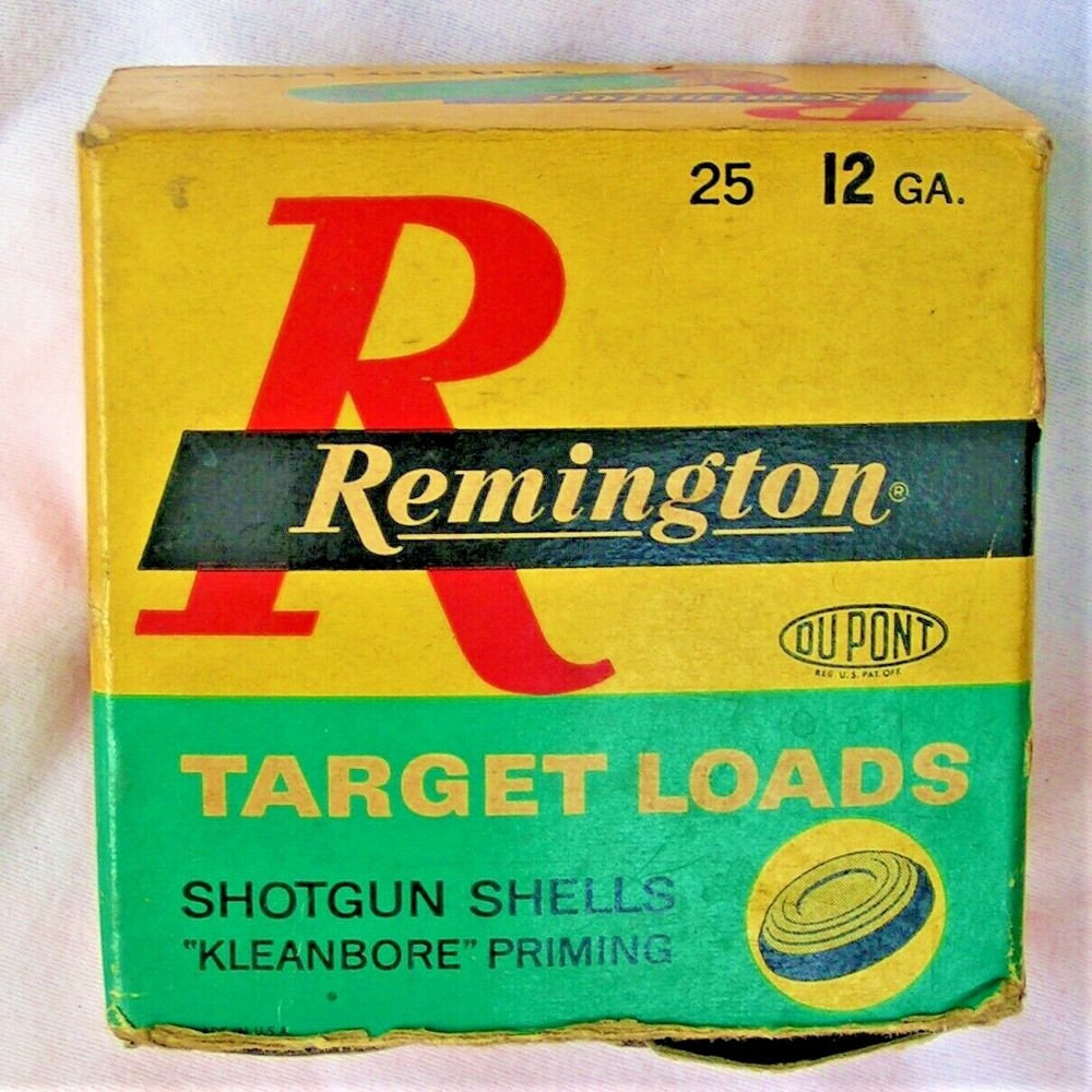 VINTAGE Remington Target Load 12 Ga Empty Shell Box
