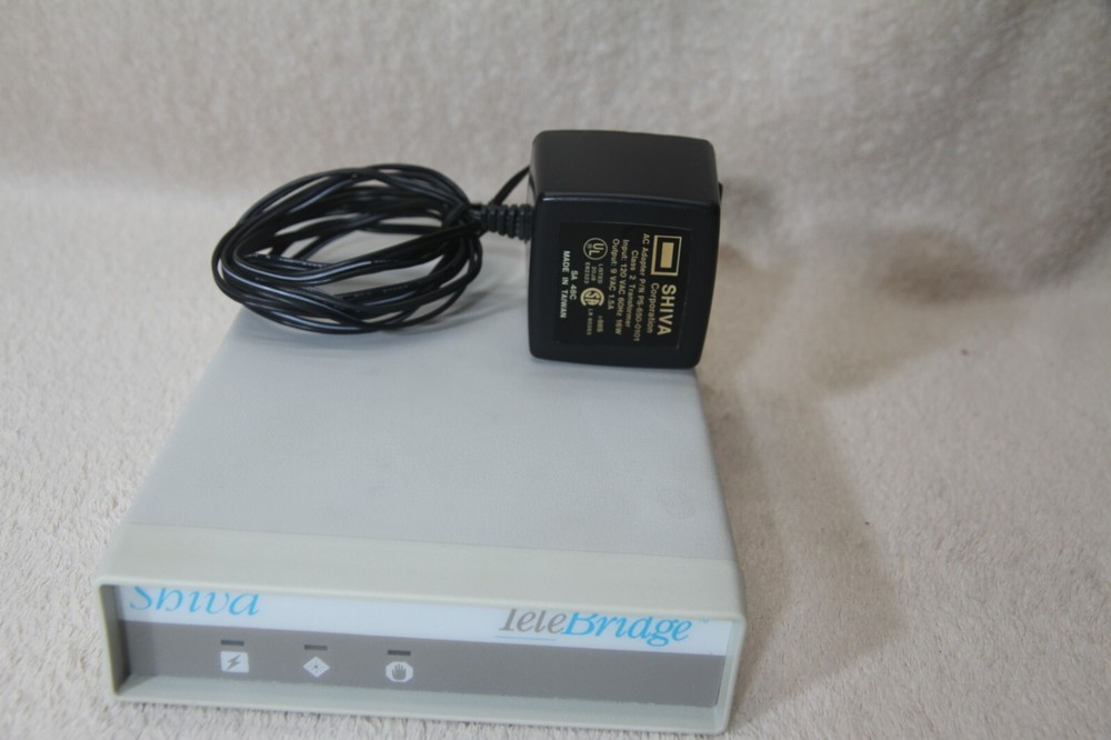 Shiva Telebridge Network Device w/ Original Power Supply- Tested- Powers Up