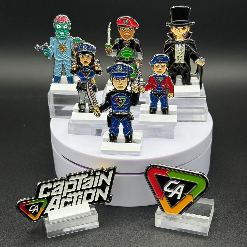 Captain Action CAPTAIN ACTION Character Pin