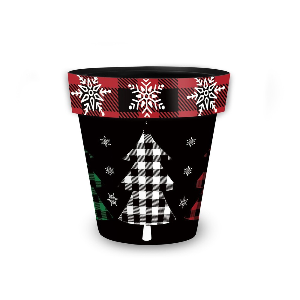 Briarwood Lane Checkered Trees Small Planter