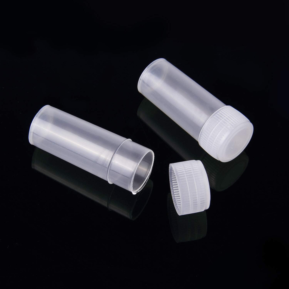 100Pcs 5ML Small Pill Plastic Containers Empty Pill Bottles Sample Bottles Vial