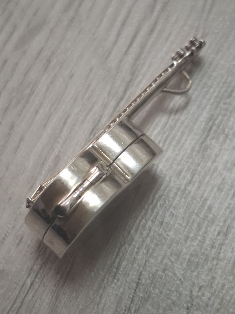 Vintage Sterling Silver Snuff Box Pendant