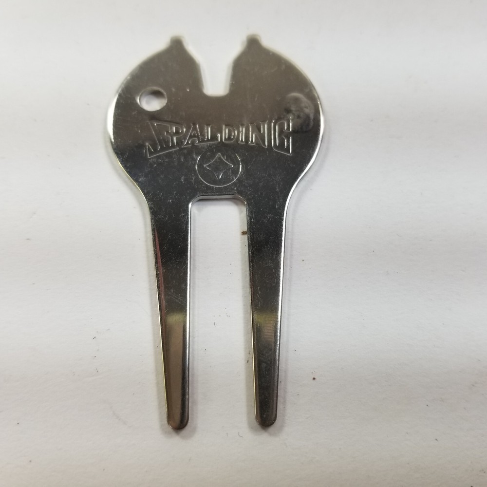 Spalding Golf Divot Tool Vintage Cleat Spike Metal