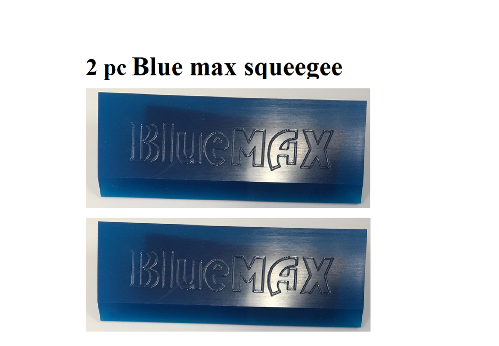 2 Pcs Blue Max Rubber Blade Squeegee Wiper Water Scraper Window Tint Clean Tool