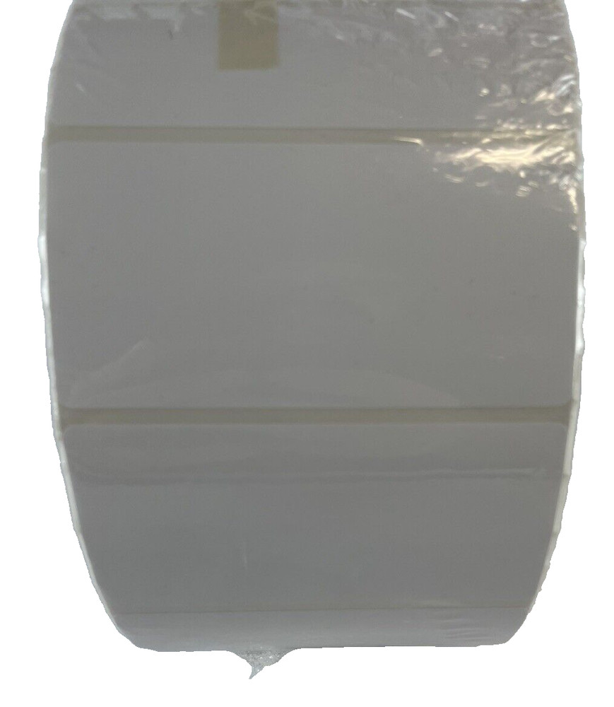 4" X 2" White Thermal Transfer Label Roll 3000 Labels 3" Core