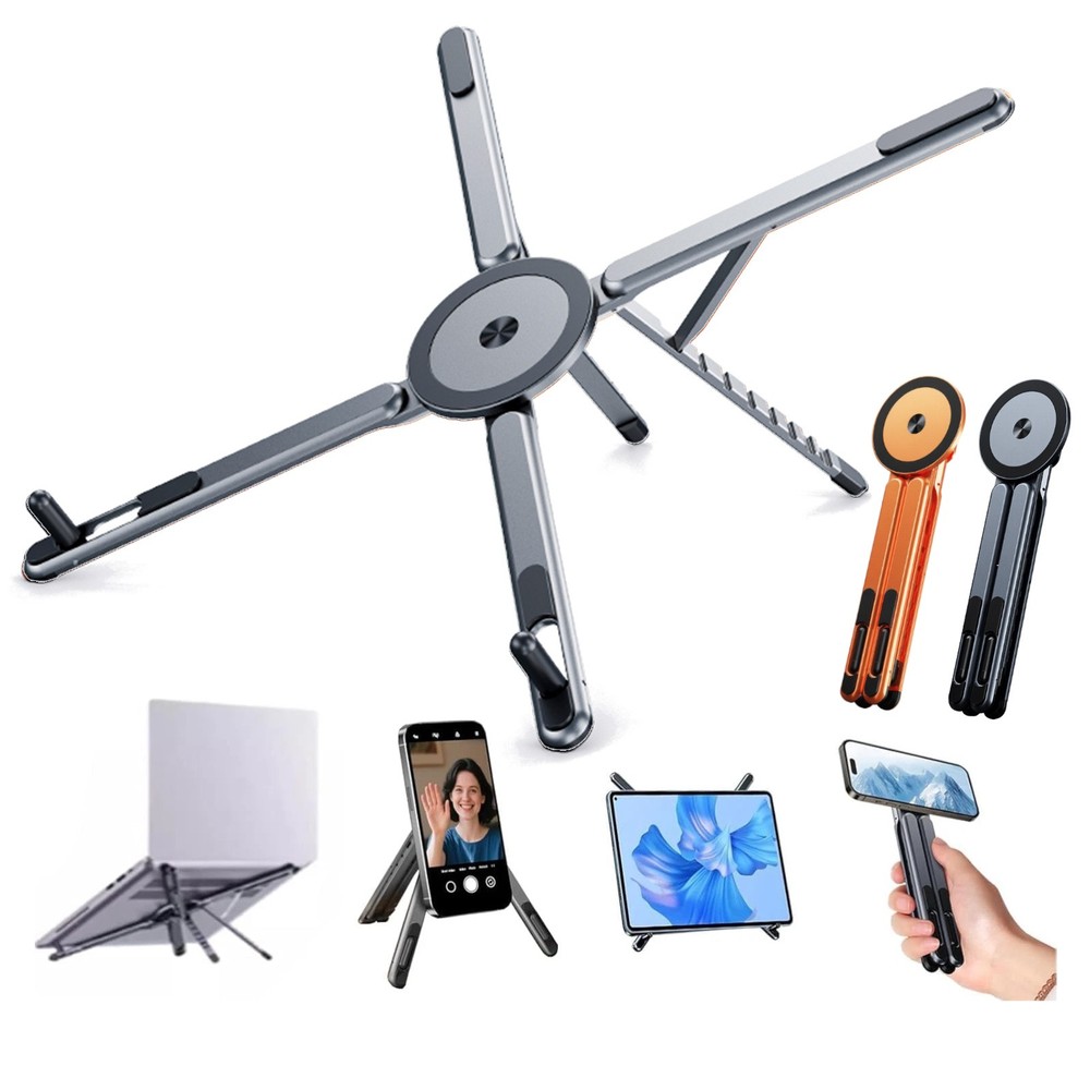 Laptop Stand for Desk Multi-Function Magnetic Phone Mount Holder Computer Riser