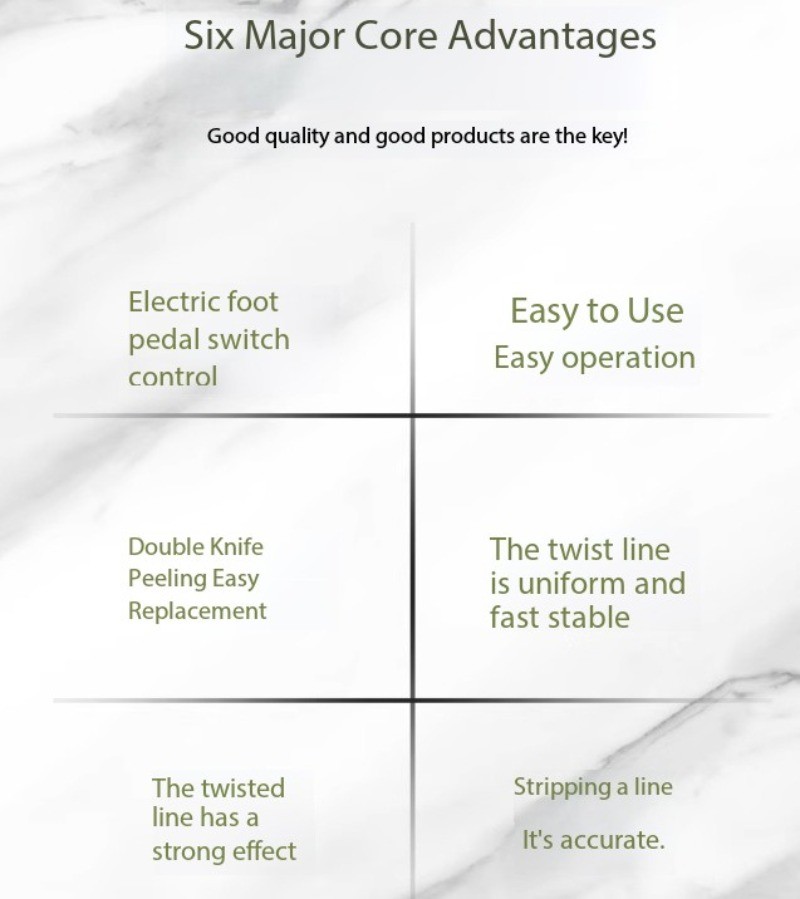 Pneumatic Rotary Multi-Core Wire Stripper for Wire Harness Processing