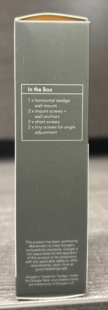 Wasserstein Horizontal Adjustable Mount for Google Nest Doorbell (Wired,2nd Gen)