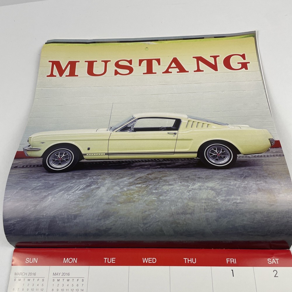 VINTAGE MUSTANGS - 2016 Wall Calendar