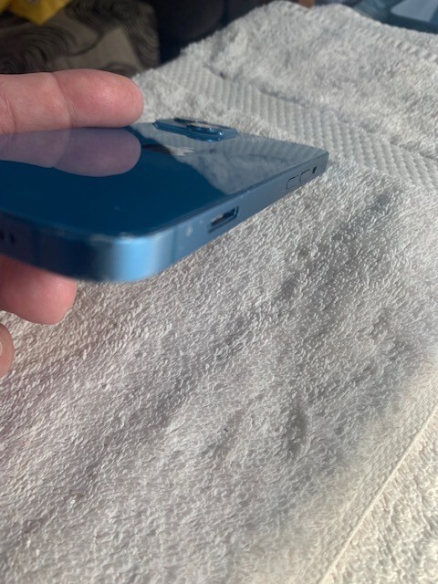 Apple iPhone 13 rear housing back glass chasis blue ( B )