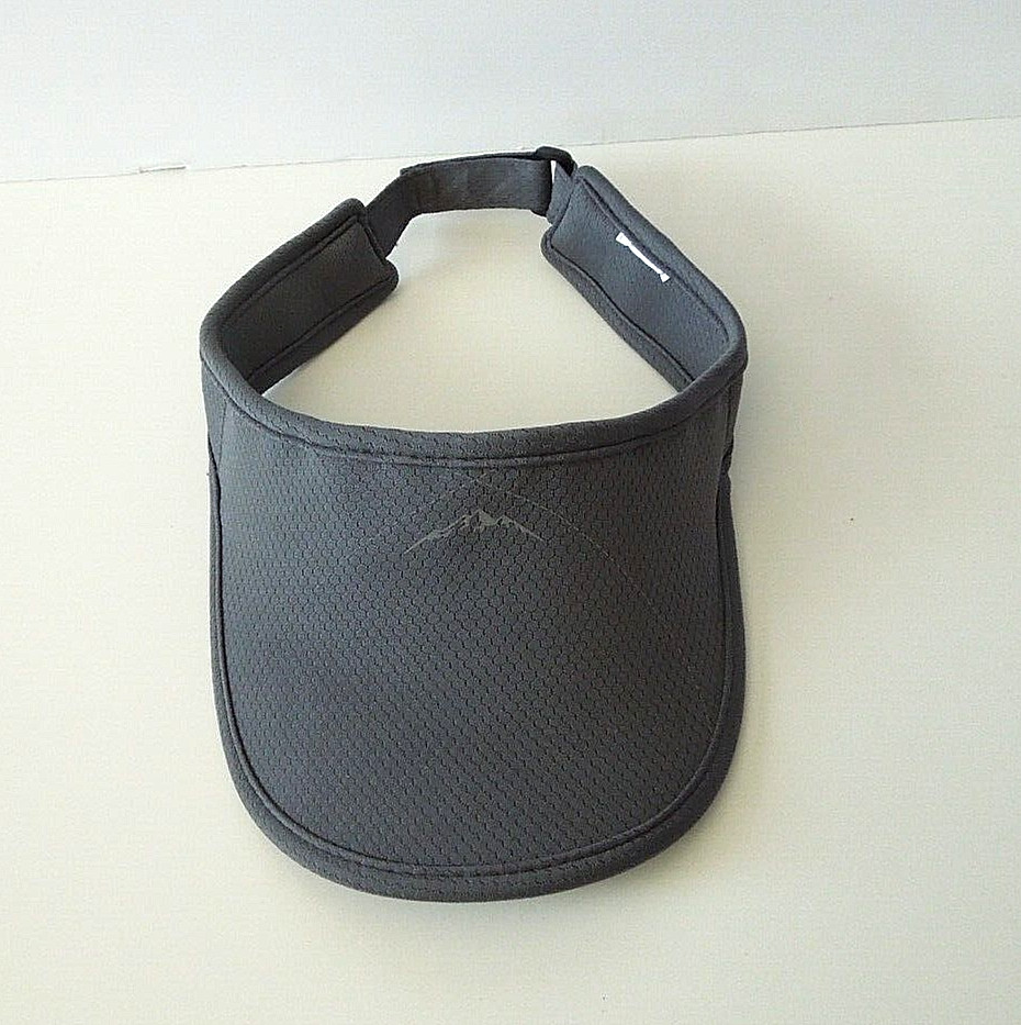 gray visor - one size fits most - mountain logo