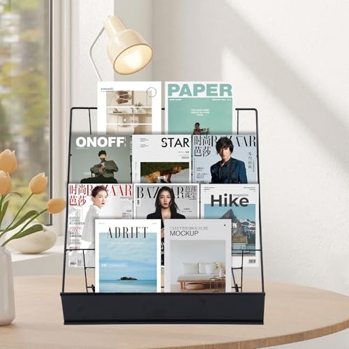 Book Signing Rack, Book Display Rack, Tabletop Magazine Display Racks, 4