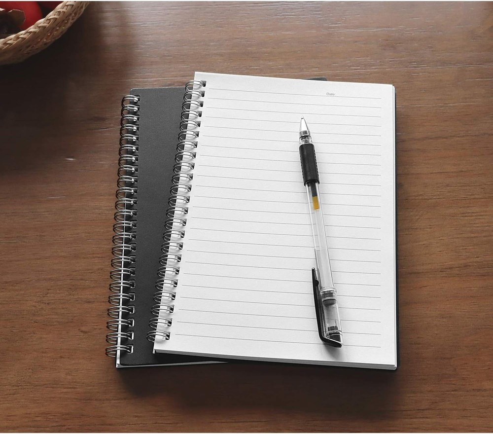 Sprial Notebook Kraft Soft Cover Colle Ruled Notebooks, Wirebound