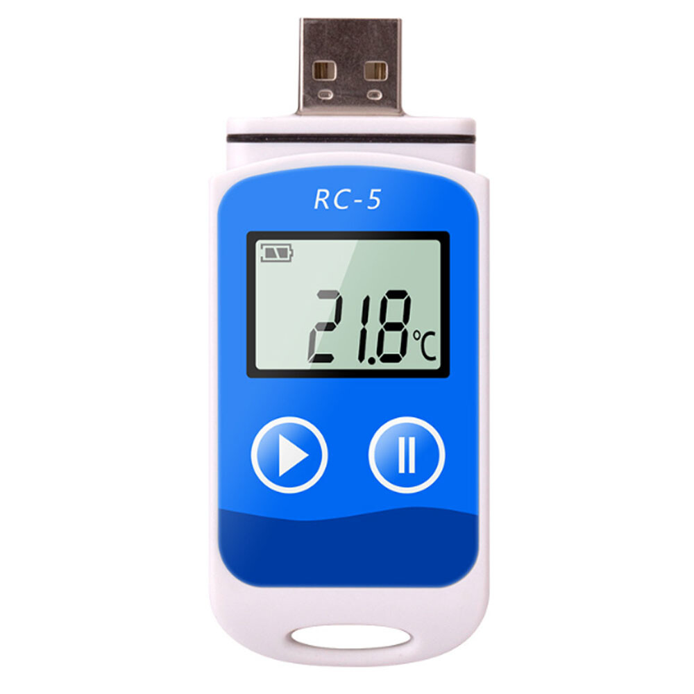 Portable Temperature Logger Humidity Logger Data Quickly Generate PDF Reports