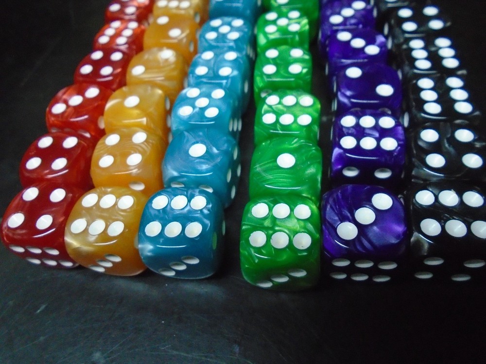 Swirl/Marbled Dice Lot (50)