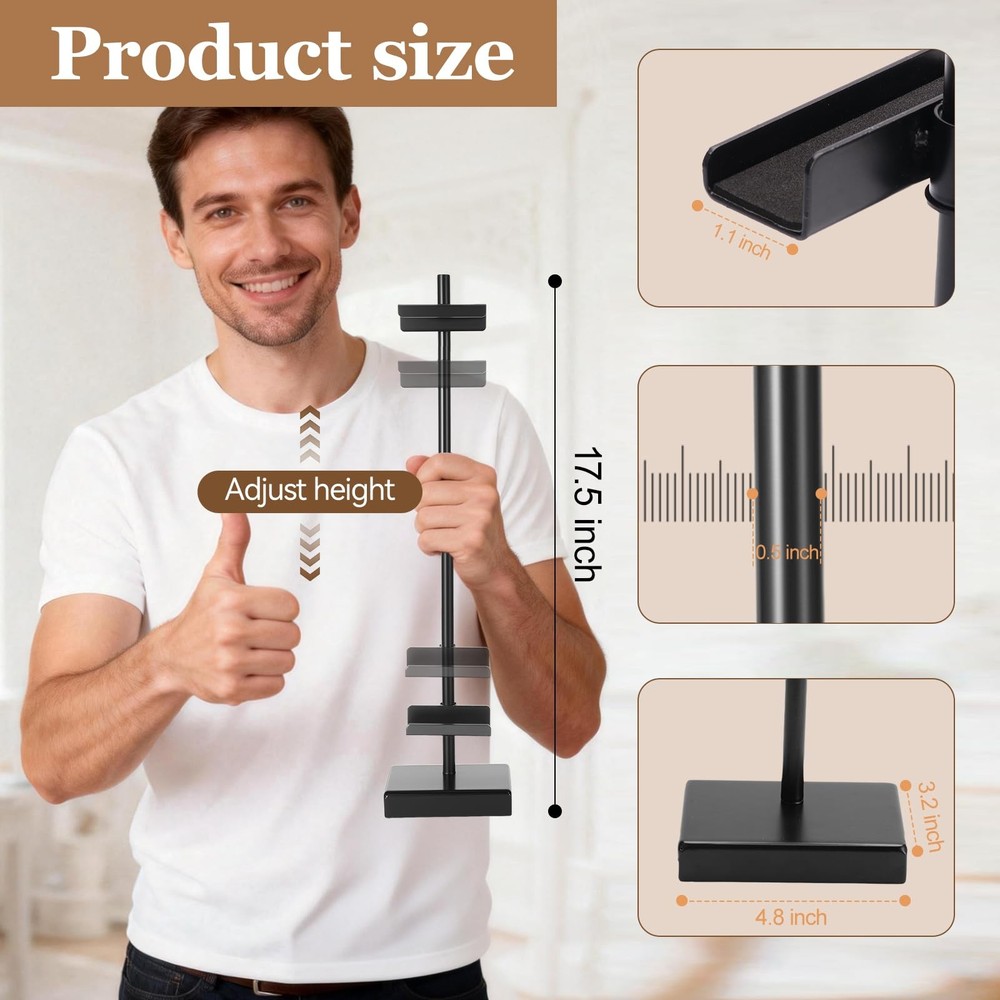 dakewang 1pcs Adjustable Tabletop Easel Stand for Picture 18inch, Black