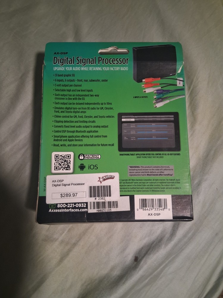 new axxess ax-dsp digital signal processor