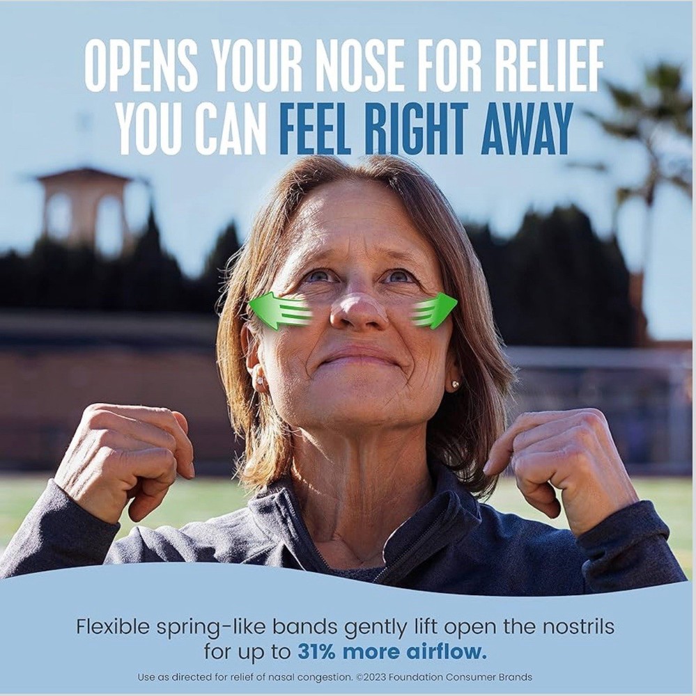 Breathe right nasal strips extra strength clear