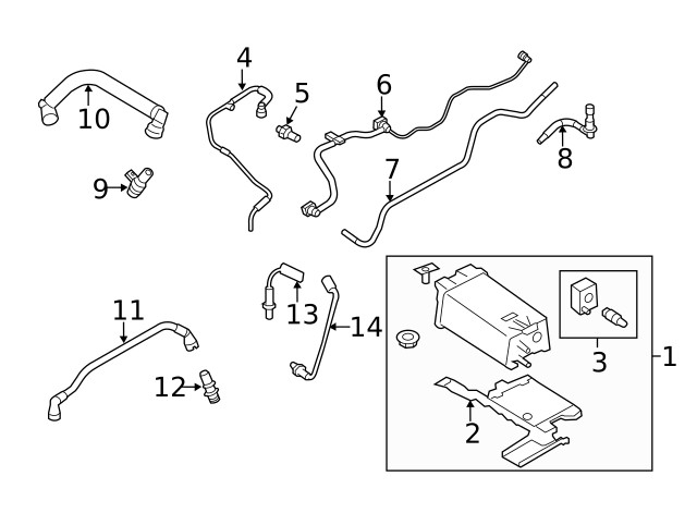 Genuine Oxygen Sensor BH6Z-9G444-A
