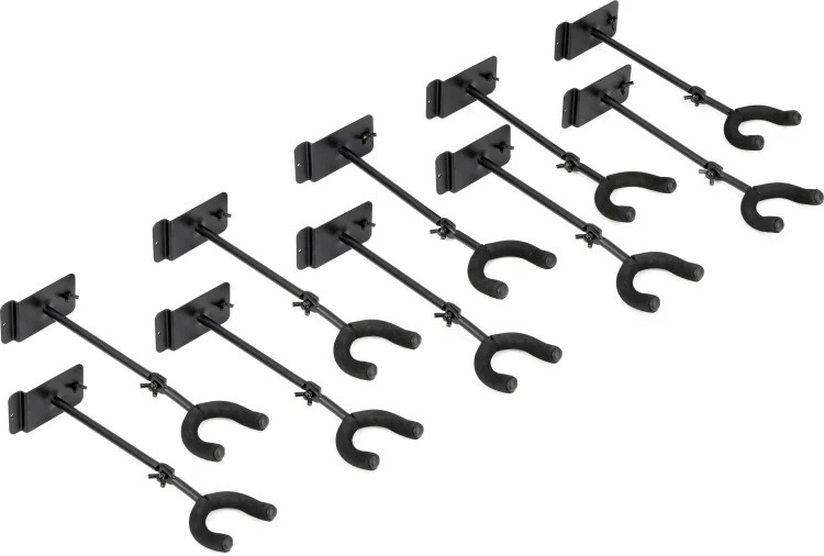 Levy's Adjustable Slatwall Guitar Hanger Yoke (10-pack)