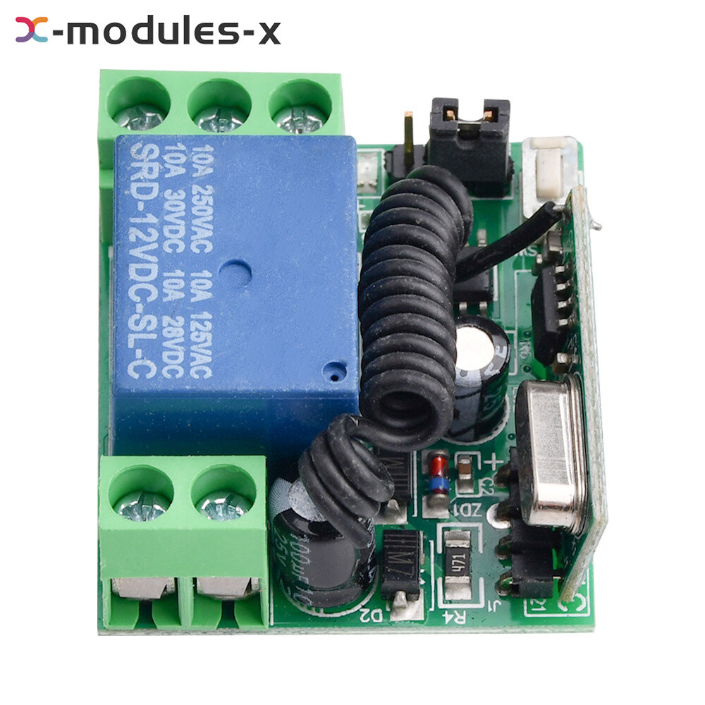 DC 12V 10A Relay 1CH Wireless RF Remote Control Switch Transmitter+ Receiver New