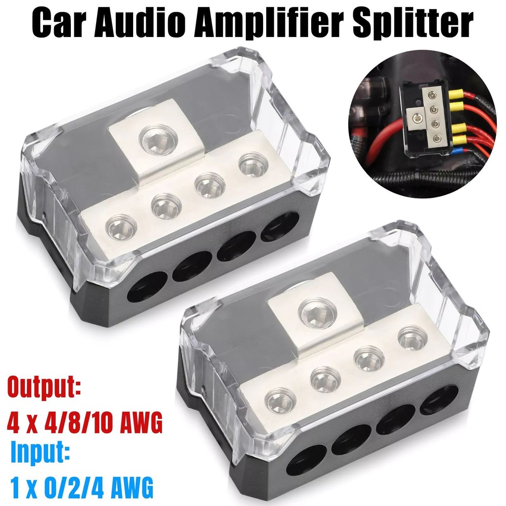 Power Distribution Block Equipped with an impact-resistant snap-on plastic cover