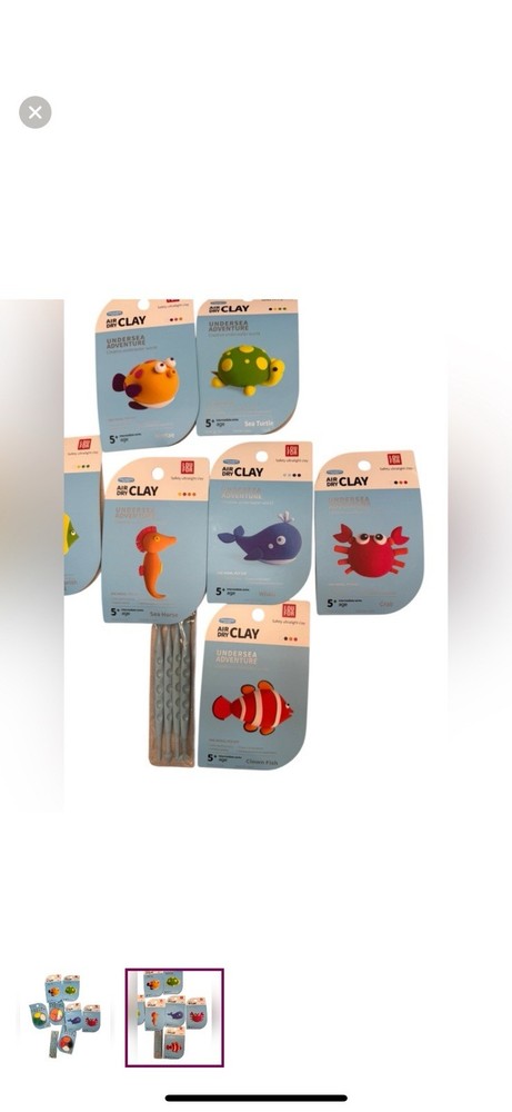 Foam Modeling Clay Sea Creature Set