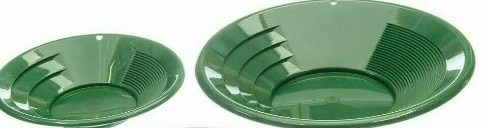 Sluice Monkey 2 Pack Green Gold Pans 12" & 10"