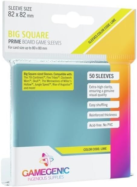 Big Square: PRIME Board Game Sleeves
