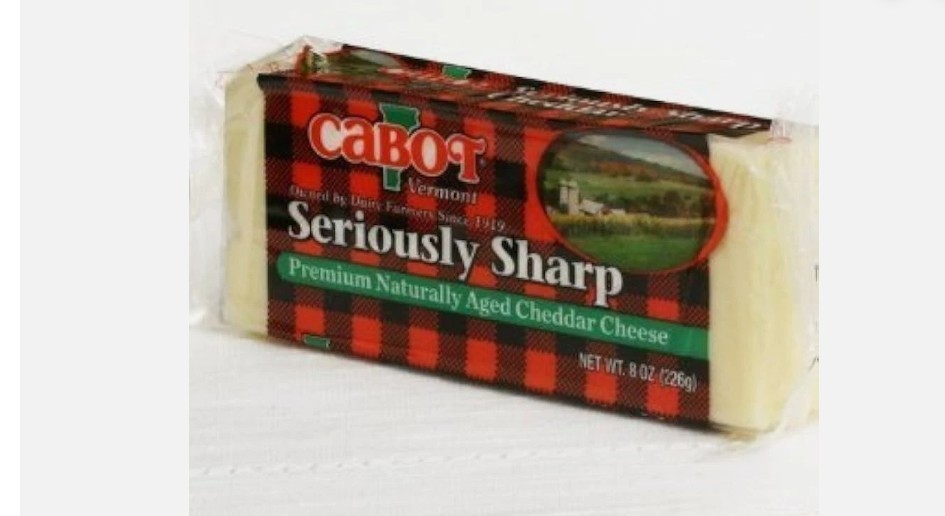 Cabot Seriously Sharp Cheddar Cheese – 8 oz Chunk (Pack of 3)