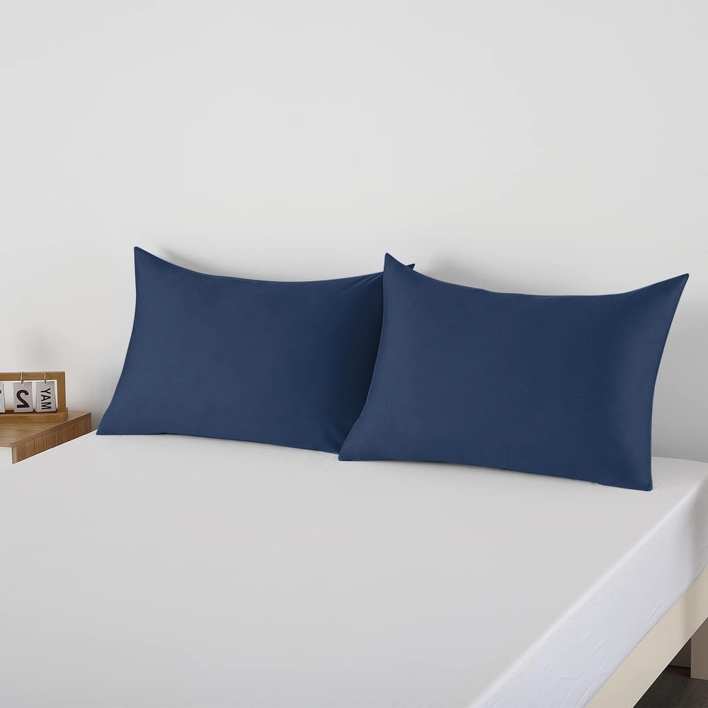 4 Pack Pillow Protector King Size 100% Egyptian Cotton Pillow Covers, 400 Thread