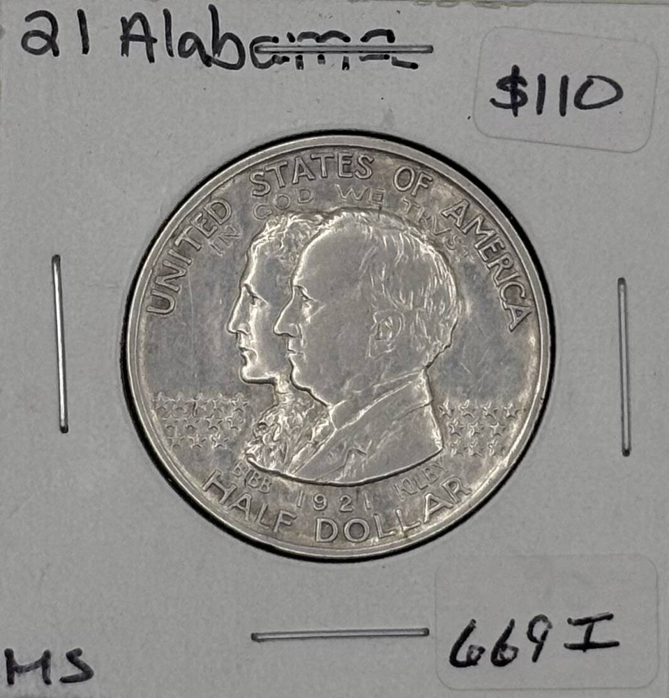 1921 Classic Commemorative Alabama Centennial AU