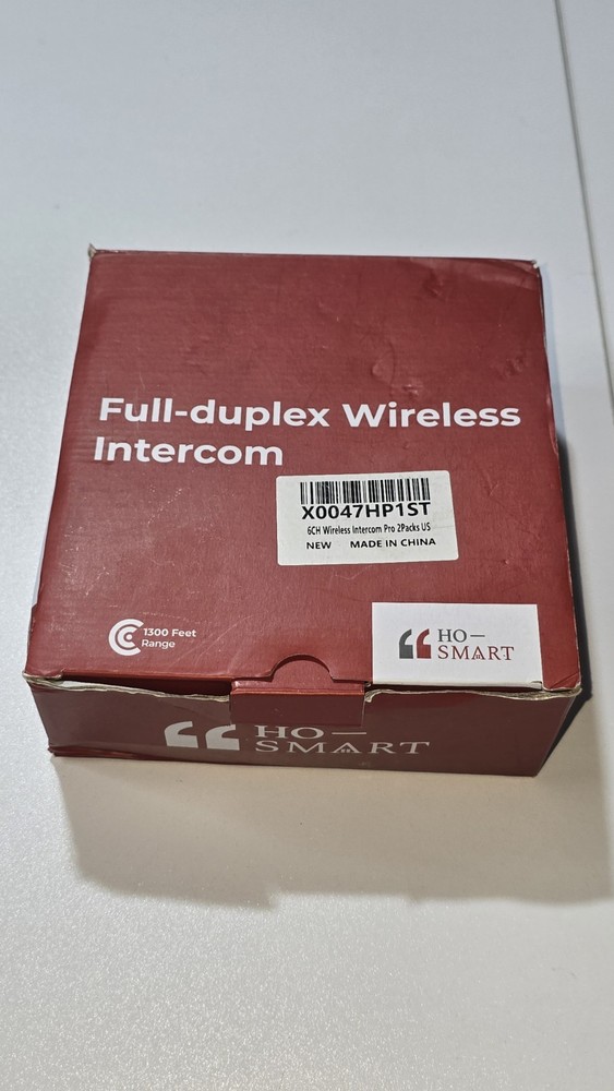 HO-Smart Pro 2-Way Talk Full Duplex Wireless Intercom System 2-Sets 1300Ft Range