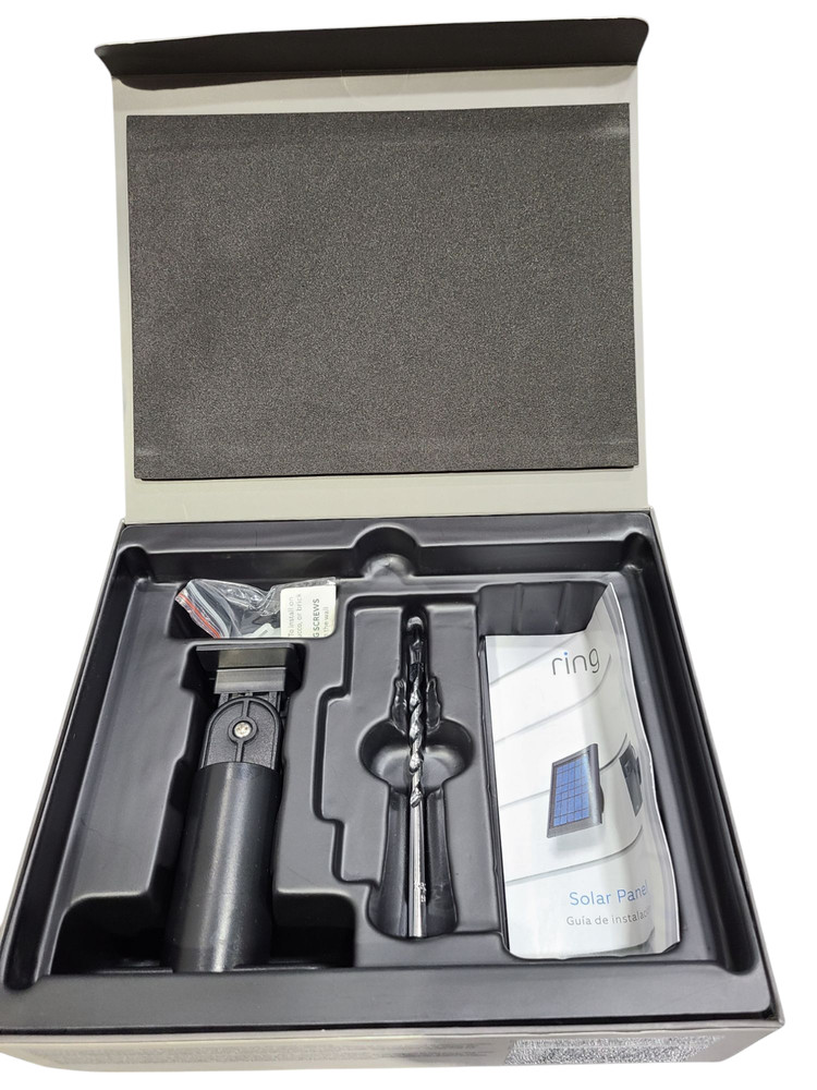 Ring Solar Panel for Stick Up Cam - Unused, New Open Box (Micro USB) Black