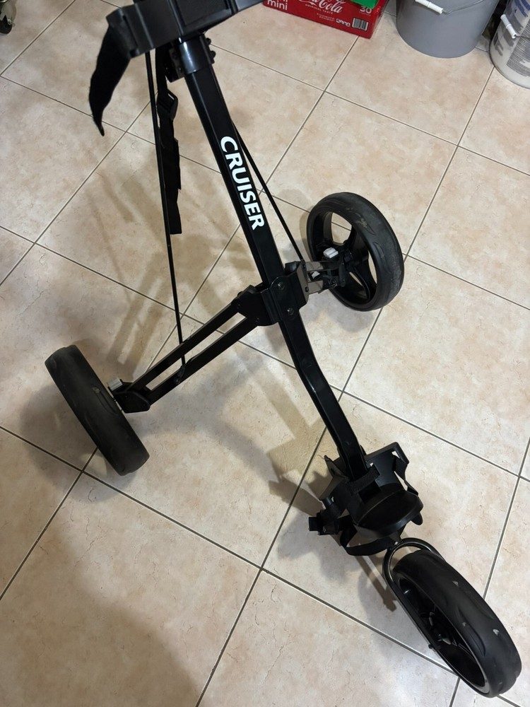 TourTrek Cruiser 3 Wheel Collapsible Golf Push Pull Cart