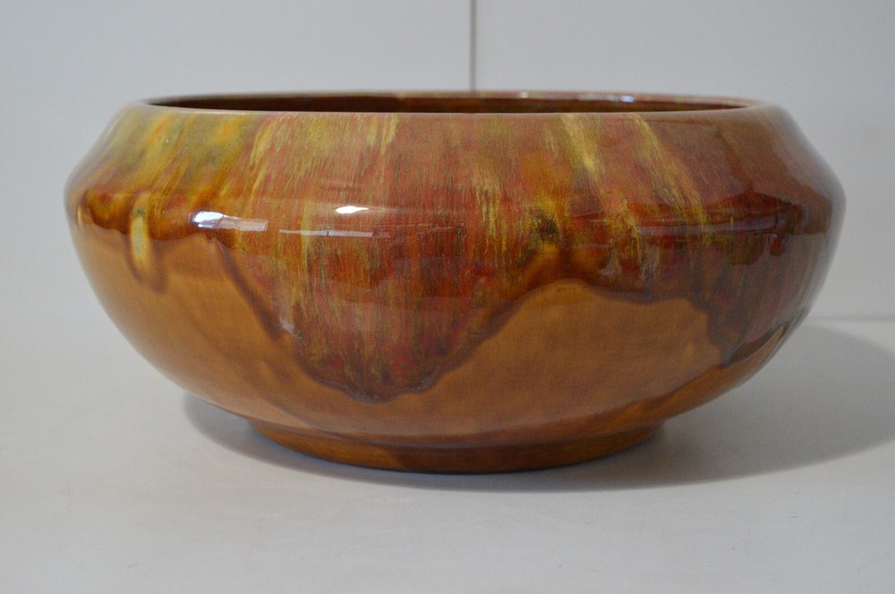Vintage Extra Large Dripware Ceramic Pot Planter Ceramic Glazed Retro Chic