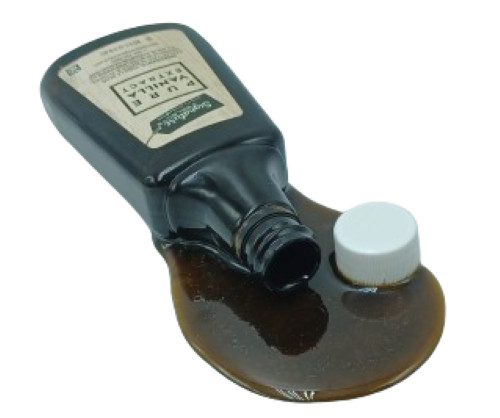 Display Fake Food Prop Pure Vanilla Extract Spill