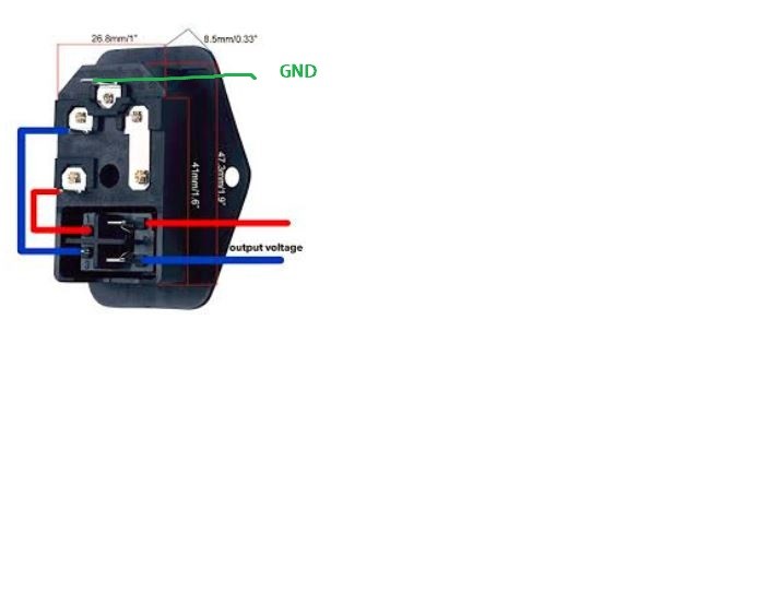 10A 120V Inlet Module Plug Fuse Switch Male Power Socket IEC320