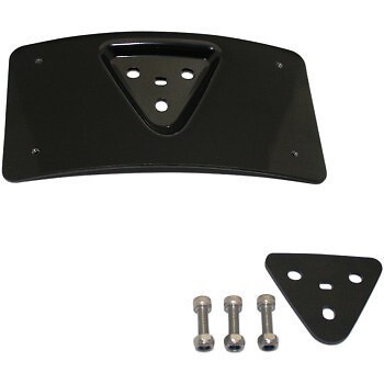 Custom Dynamics CD-PFM-B Black Radius License Plate Mount for 84-24 Harley