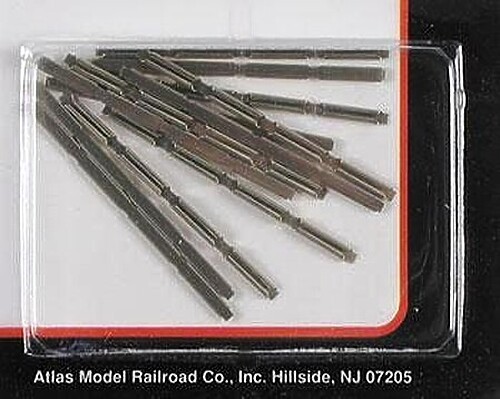 Atlas Code 80 Rail Joiners (48) - N Scale Nickel Silver Model Train Track