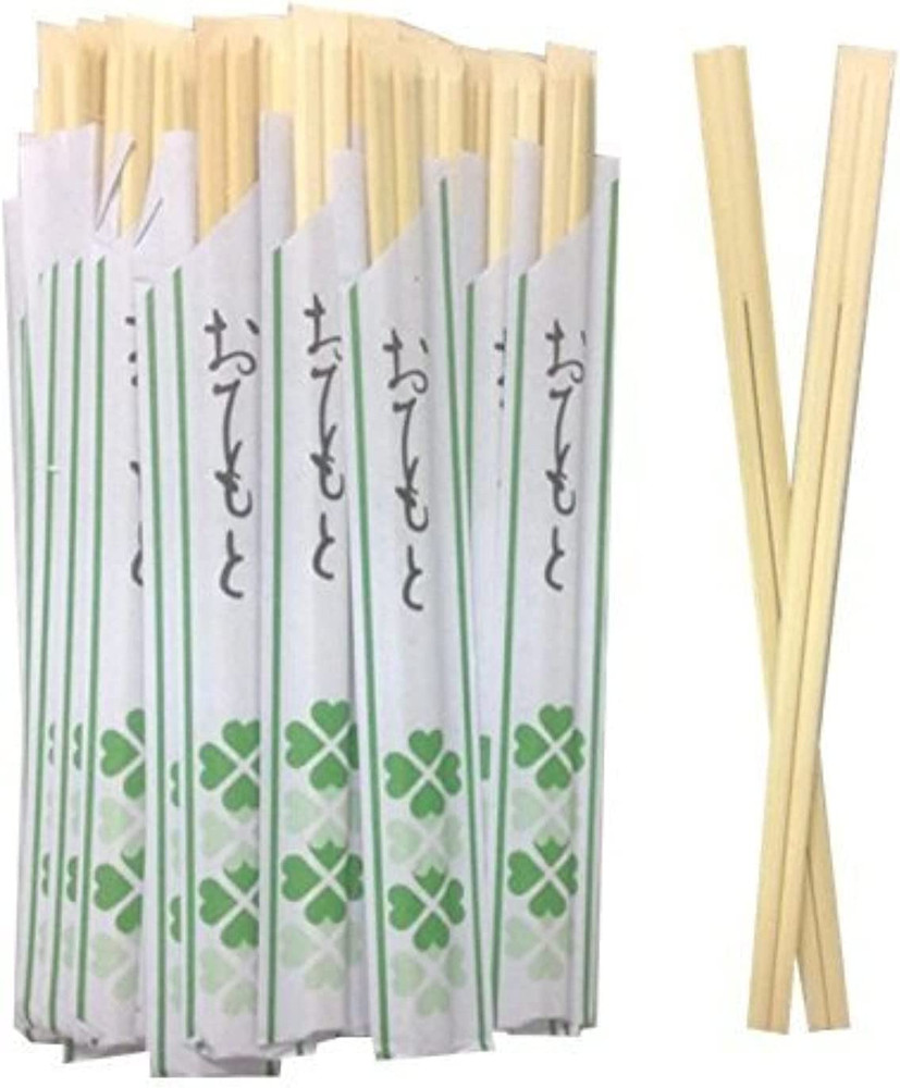 Solid No Splinter Chopsticks 40 Pairs | Individually Wrapped Disposable Wooden C
