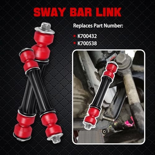 Front Sway Bar End Stabilizer Links with Bushings Compatible with