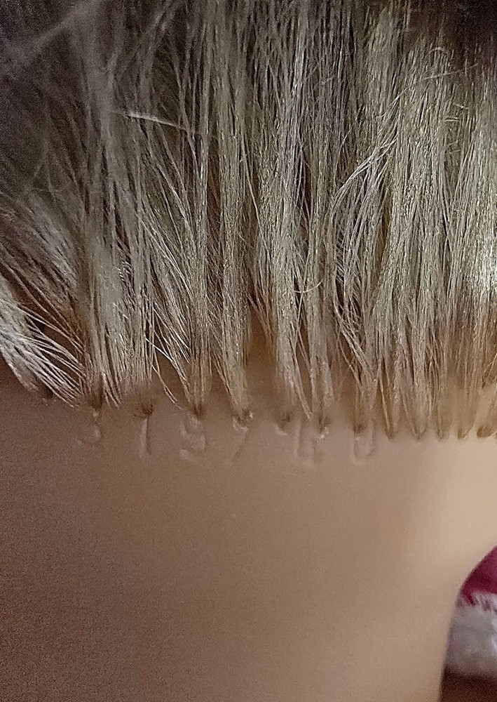 Vinyl doll, 37 cm, sleeping eyes, drinking and wetting function, vintage