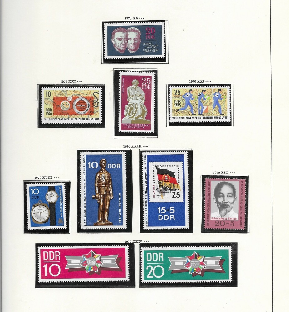 East Germany 1970 Sets u/mint