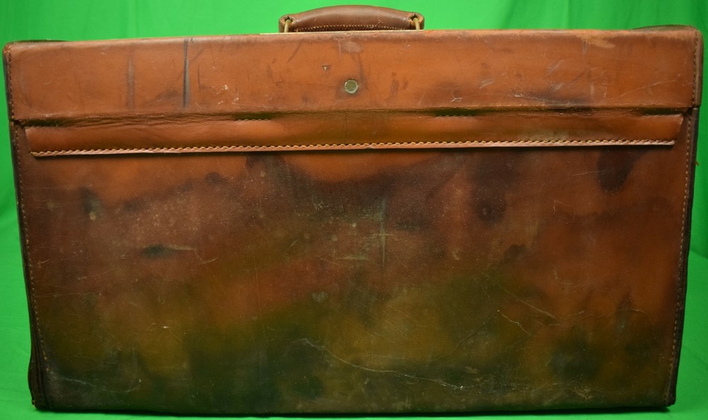 "Brooks Brothers c1930s Leather Steamer Trunk/ Valet Case"